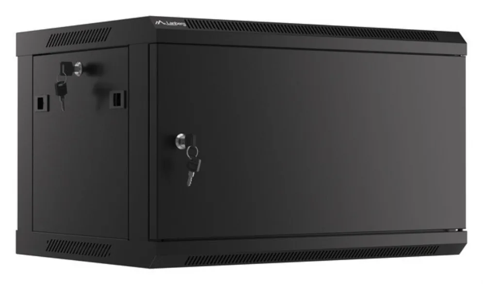 Lanberg WF01-6406-00B armario rack 6U Bastidor de pared Negro
