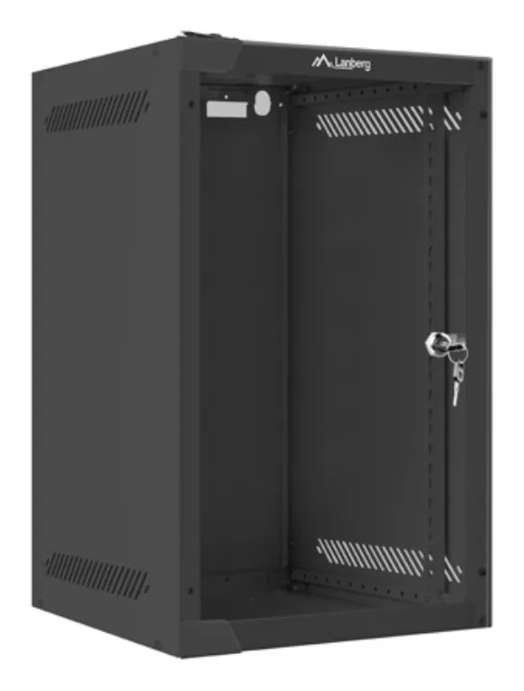 Lanberg WF10-2309-10B armario rack 9U Bastidor de pared Negro