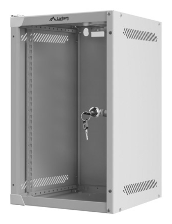 Lanberg WF10-2309-10S armario rack 9U Bastidor de pared Gris