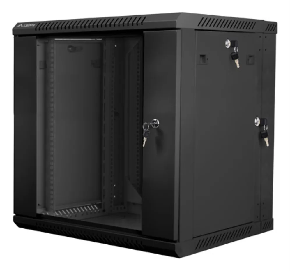 Lanberg WF02-6612-10B armario rack 12U Bastidor de pared Negro