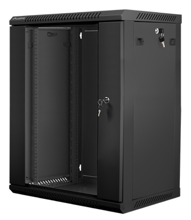 Lanberg WF01-6415-10B armario rack 15U Bastidor de pared Negro