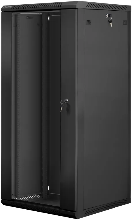 Lanberg WF01-6627-10B armario rack 27U Bastidor de pared Negro
