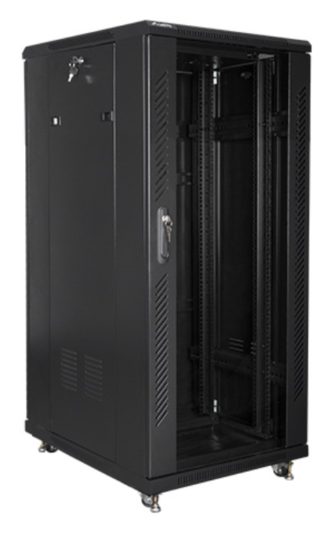 Lanberg FF01-6827-12B armario rack 27U Rack o bastidor independiente Negro