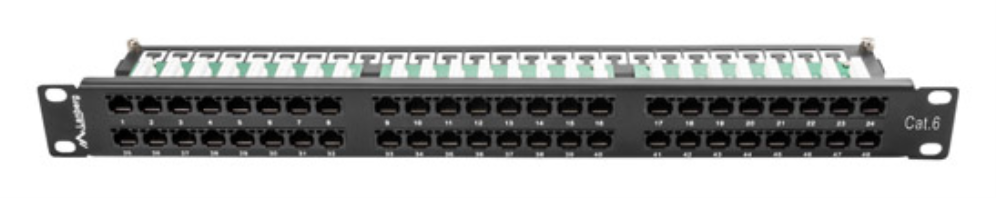 Lanberg PPU6-1048-B panel de parcheo 1U