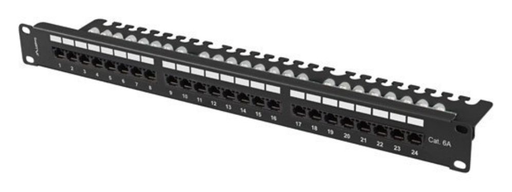 Lanberg PPUA-1124-B panel de parcheo 1U