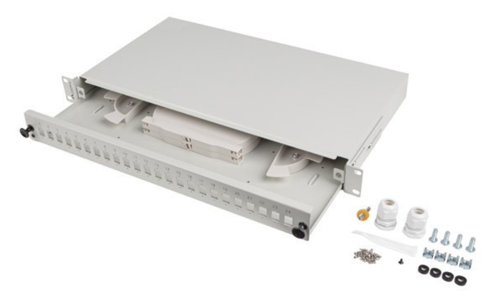 Lanberg FOP1-24SS-LDS panel de parcheo 1U