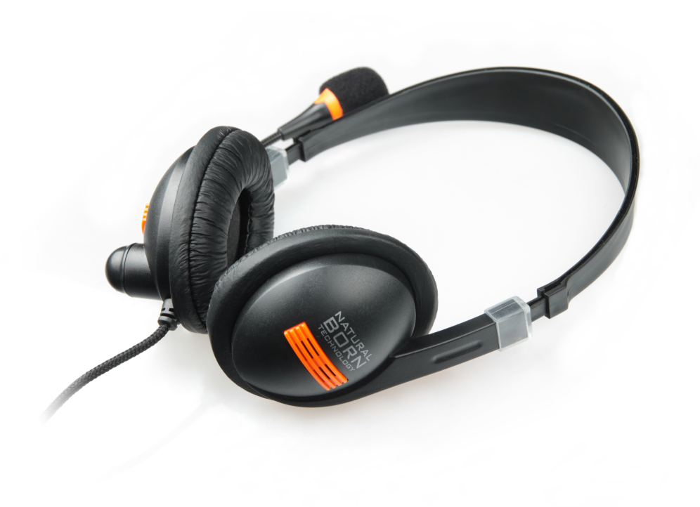 NATEC Drone Auriculares Alámbrico Diadema Llamadas/Música Negro, Naranja
