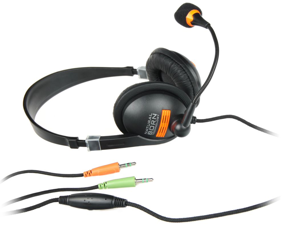 NATEC Drone Auriculares Alámbrico Diadema Llamadas/Música Negro, Naranja