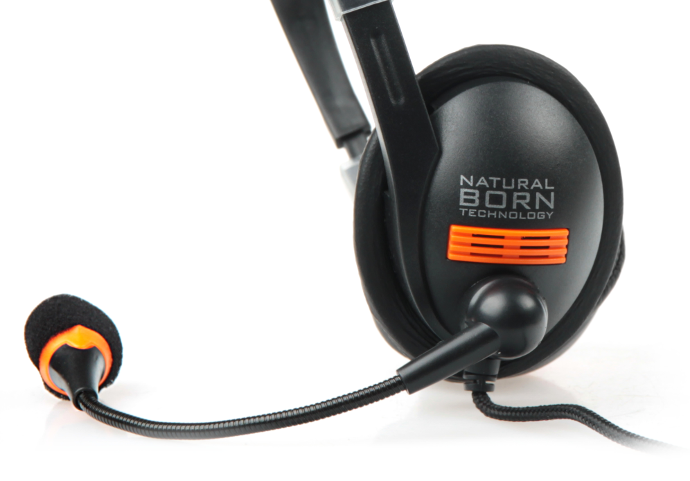 NATEC Drone Auriculares Alámbrico Diadema Llamadas/Música Negro, Naranja