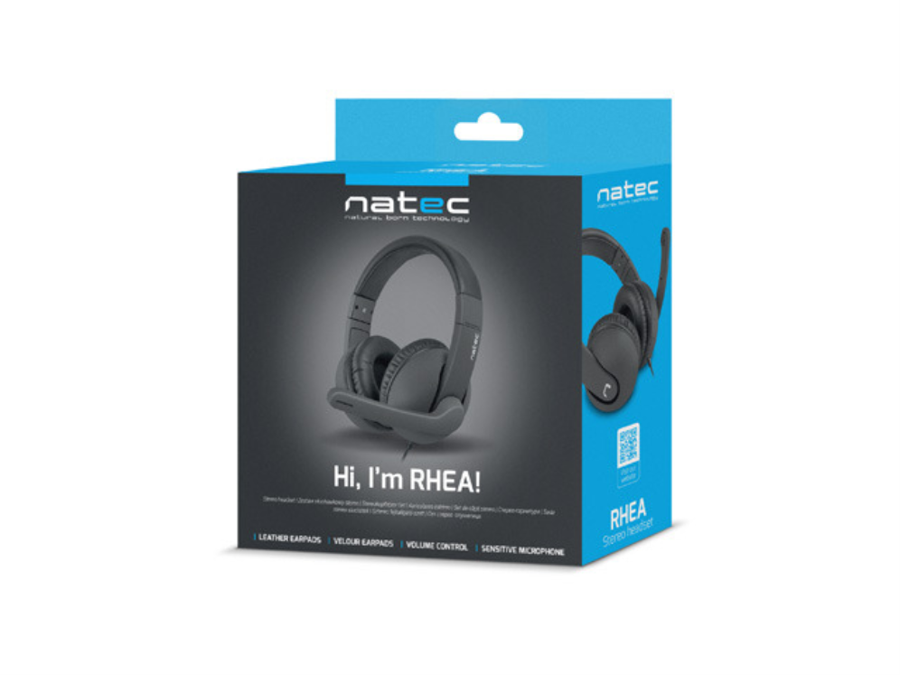 NATEC Rhea Auriculares Alámbrico Diadema Juego Negro
