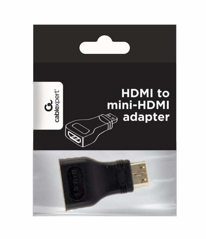 Gembird A-HDMI-FC cambiador de género para cable mini-HDMI Negro