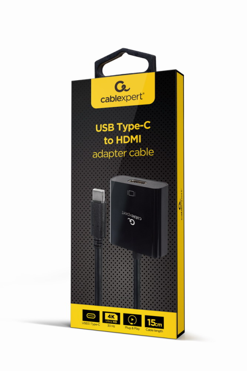 Gembird A-CM-HDMIF-03 Adaptador gráfico USB 3840 x 2160 Pixeles Negro