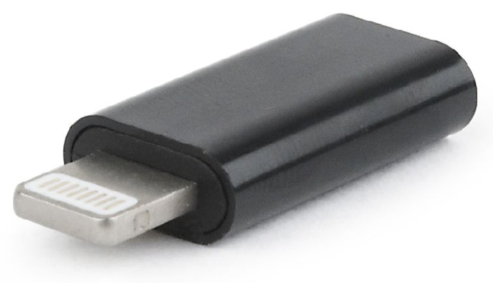 Gembird A-USB-CF8PM-01 cambiador de género para cable USB type-C 8 pines Negro