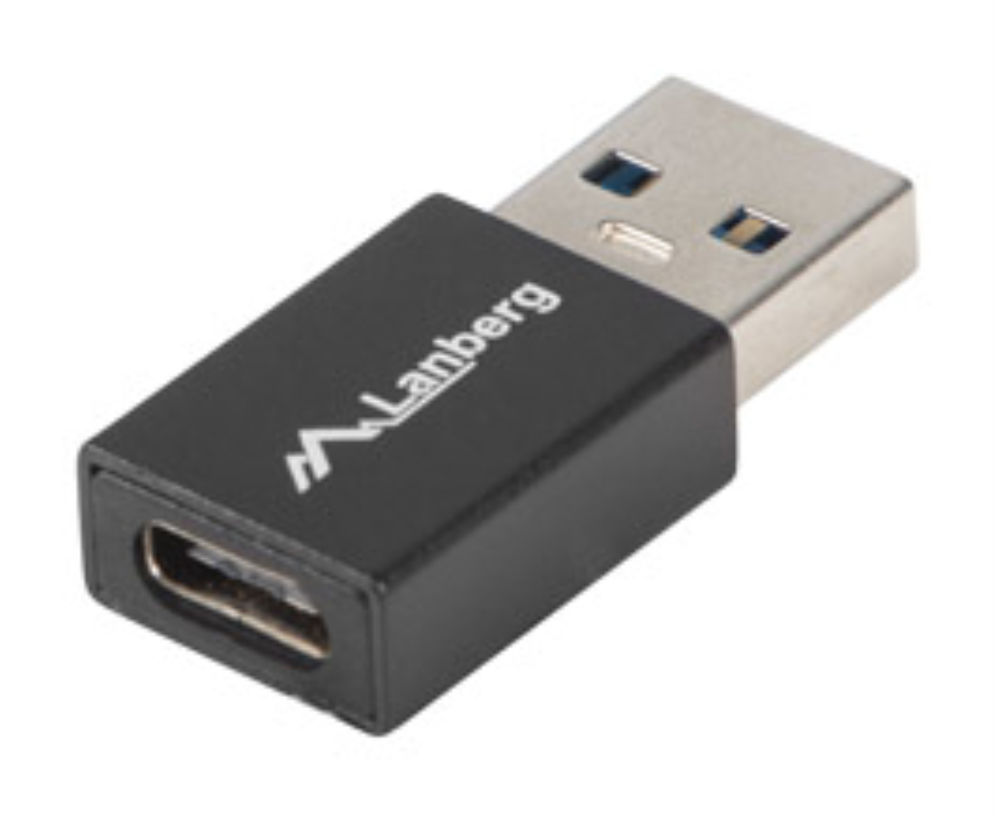 Lanberg AD-UC-UA-01 cambiador de género para cable USB 3.0 Type A USB 3.0 Type C Negro