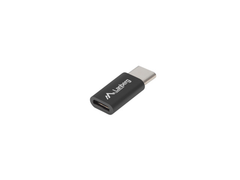 Lanberg AD-UC-UM-02 cambiador de género para cable USB 2.0 Type C Micro-USB 2.0 Type B Negro