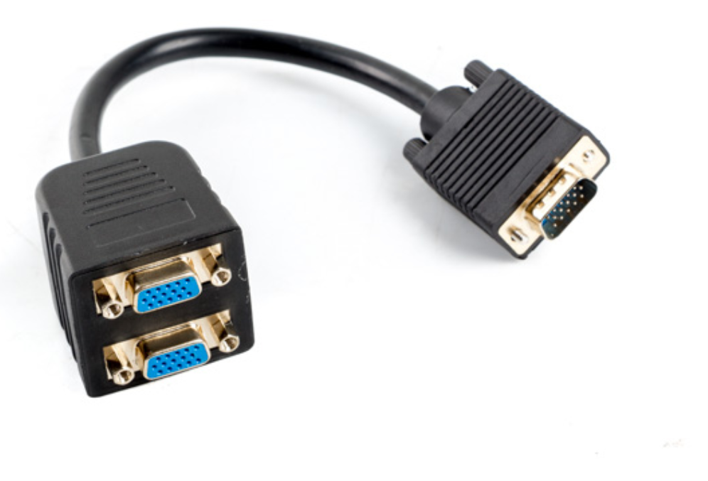 Lanberg AD-0020-BK cable VGA 0,2 m VGA (D-Sub) 2 x VGA (D-Sub) Negro