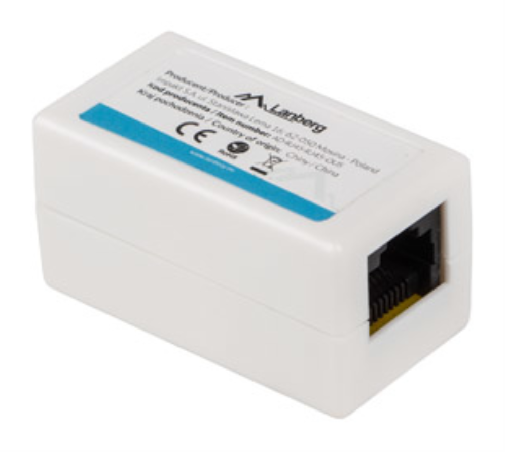 Lanberg AD-RJ45-RJ45-OU6 divisor de red Blanco