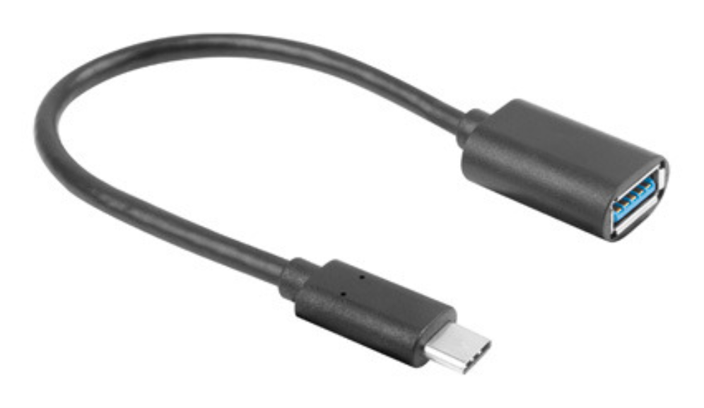 Lanberg AD-UC-UA-04 cable USB USB 3.2 Gen 1 (3.1 Gen 1) 0,15 m USB A USB C Negro