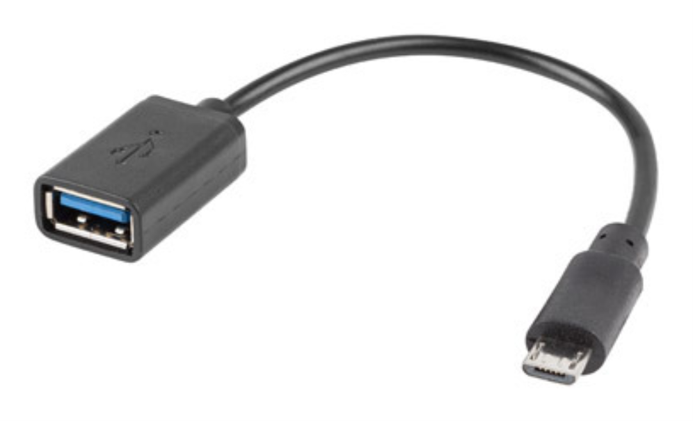 Lanberg AD-OTG-UM-01 cable USB USB 2.0 0,15 m Micro-USB A USB A 0,48 Gbit/s Negro