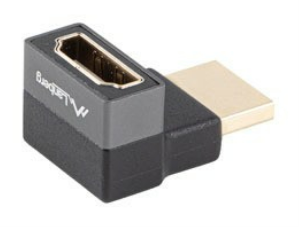 Lanberg AD-HDMI-08 adaptador de cable de vídeo HDMI tipo A (Estándar) Negro, Plata