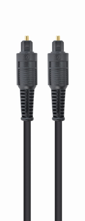 Gembird Toslink, 2m cable de audio Negro