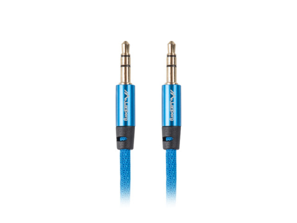 Lanberg CA-MJMJ-10CU-0010-BL cable de audio 1 m 3,5mm Azul