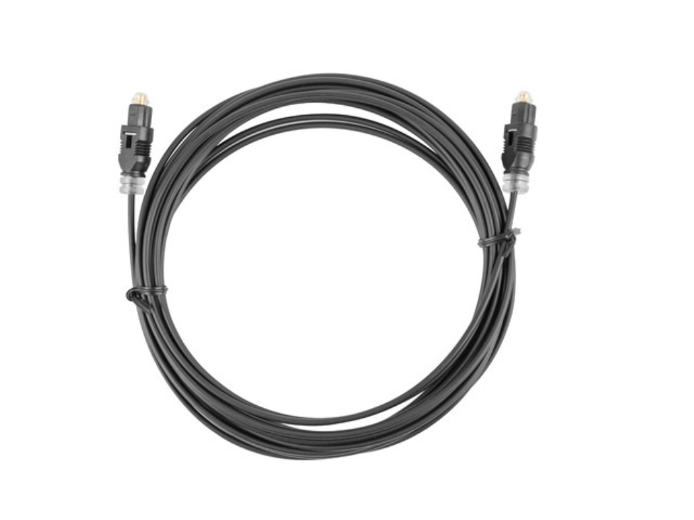 Lanberg CA-TOSL-10CC-0020-BK Cable de fibra óptica e InfiniBand 2 m Toslink Negro