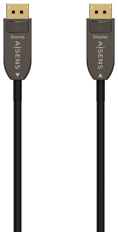 AISENS A155-0608 cable DisplayPort 20 m Negro
