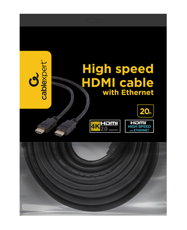 Gembird 20m HDMI cable HDMI HDMI tipo A (Estándar) Negro