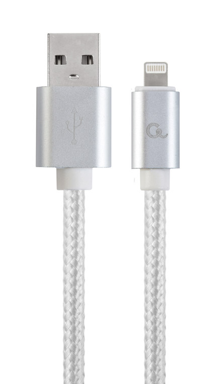 Gembird CCB-MUSB2B-AMLM-6-S cable de conector Lightning 1,8 m Plata