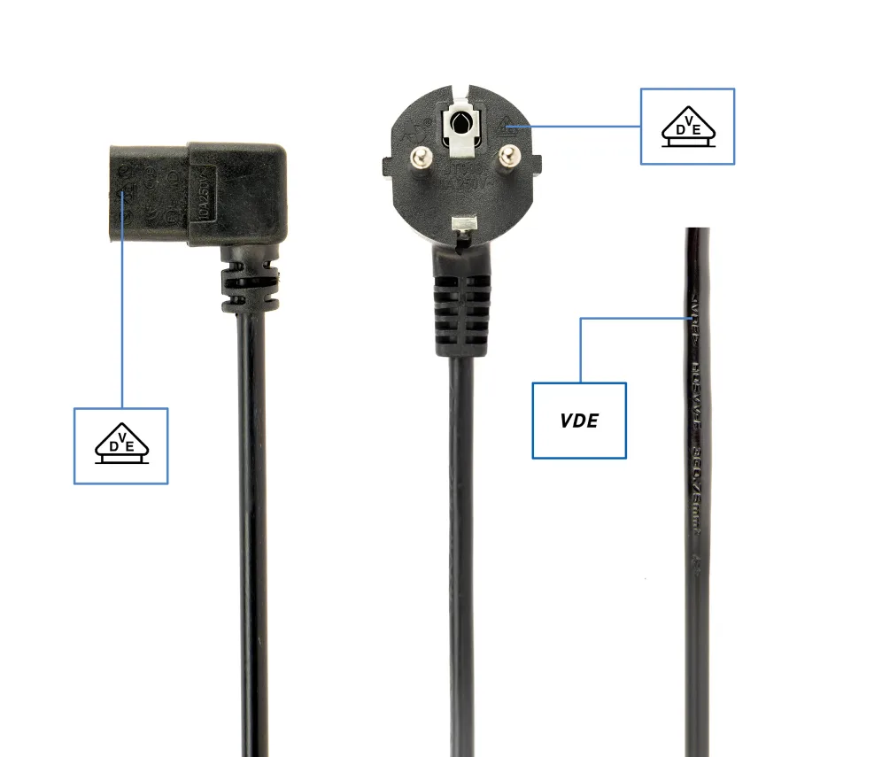 Gembird PC-186A-VDE cable de transmisión Negro 1,8 m
