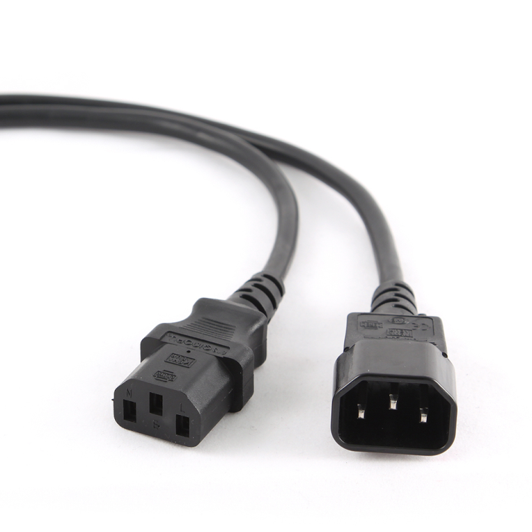 Gembird PC-189 cable de transmisión Negro C14 acoplador