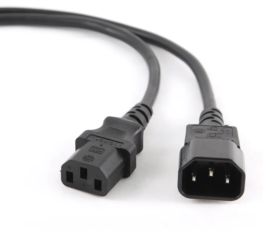 Gembird PC-189 cable de transmisión Negro C14 acoplador