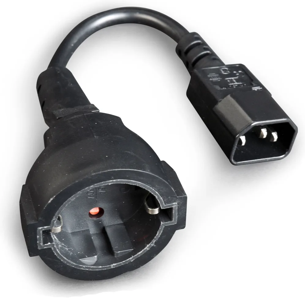 Gembird PC-SFC14M-01 cable de transmisión Negro 0,15 m C14 acoplador
