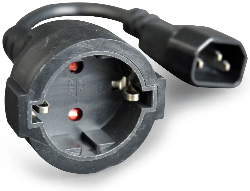 Gembird PC-SFC14M-01 cable de transmisión Negro 0,15 m C14 acoplador
