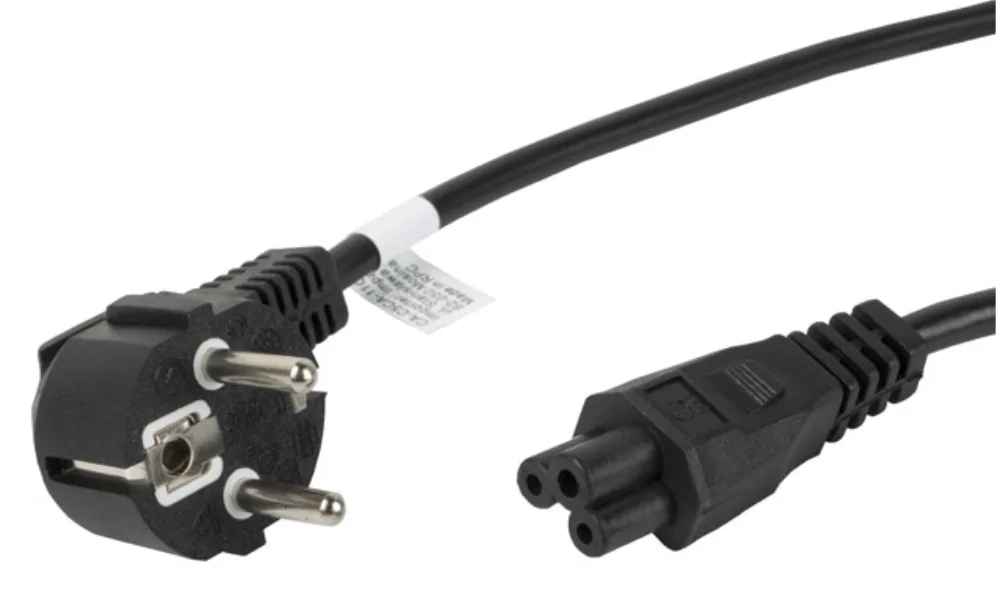 Lanberg CA-C5CA-11CC-0018-BK cable de transmisión Negro 1,8 m CEE7/7 C5 acoplador