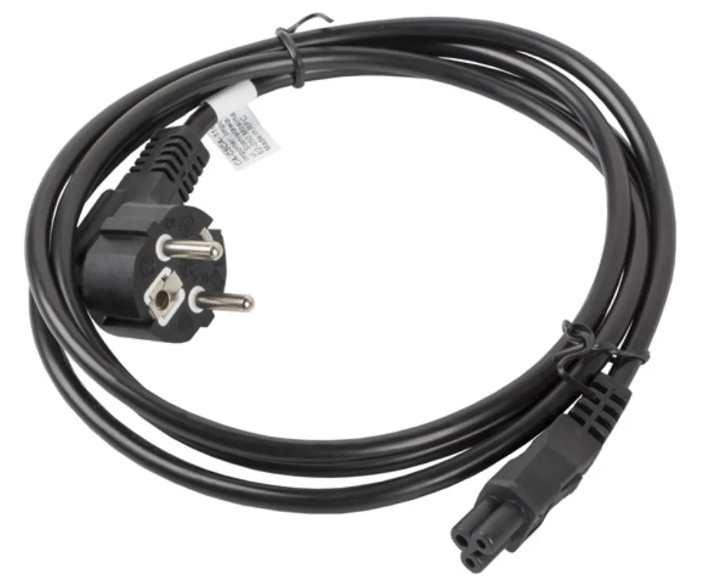 Lanberg CA-C5CA-11CC-0018-BK cable de transmisión Negro 1,8 m CEE7/7 C5 acoplador