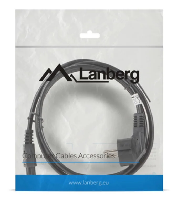 Lanberg CA-C5CA-11CC-0018-BK cable de transmisión Negro 1,8 m CEE7/7 C5 acoplador