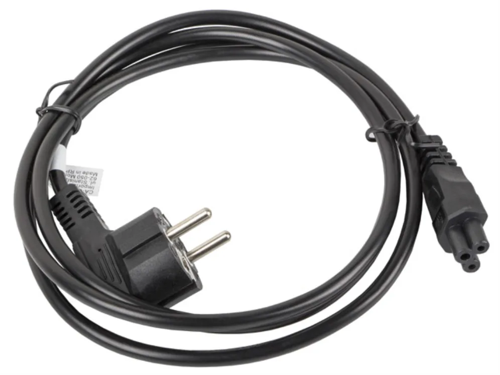 Lanberg CA-C5CA-11CC-0018-BK cable de transmisión Negro 1,8 m CEE7/7 C5 acoplador