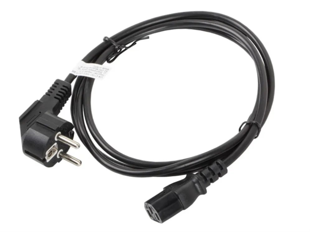 Lanberg CA-C13C-10CC-0018-BK cable de transmisión Negro 1,8 m C13 acoplador CEE7/7