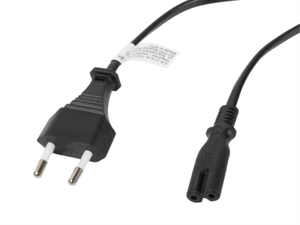 Lanberg CA-C7CA-10CC-0018-BK cable de transmisión Negro 1,8 m C7 acoplador CEE7/16