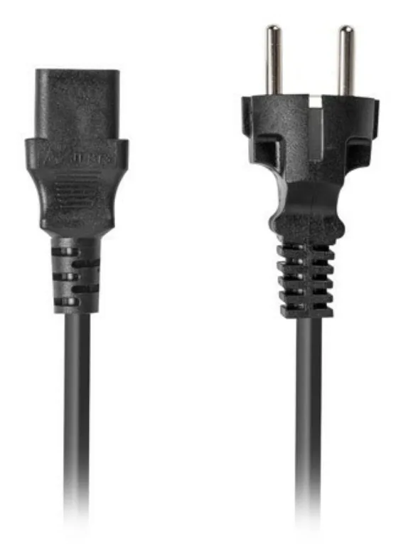 Lanberg CA-C13C-14CC-0018-BK cable de transmisión Negro 1,8 m C13 acoplador CEE7/7