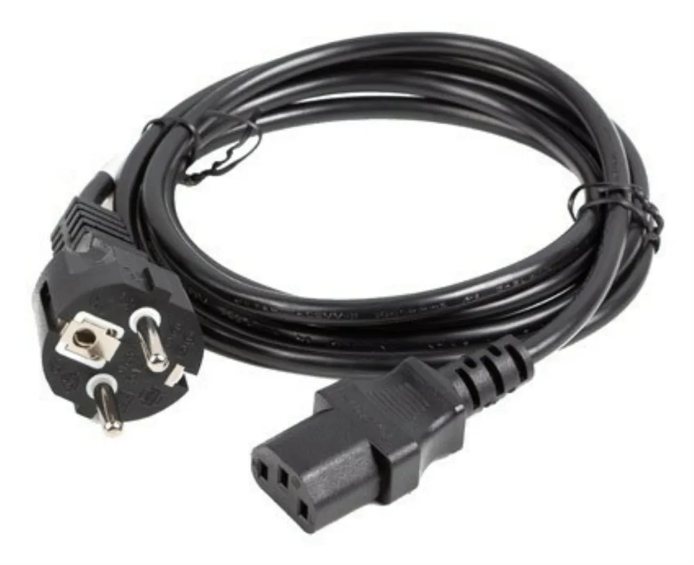 Lanberg CA-C13C-15CC-0018-BK cable de transmisión Negro 1,8 m C13 acoplador CEE7/7