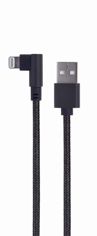 Gembird CC-USB2-AMLML-0.2M cable de conector Lightning 0,2 m Negro