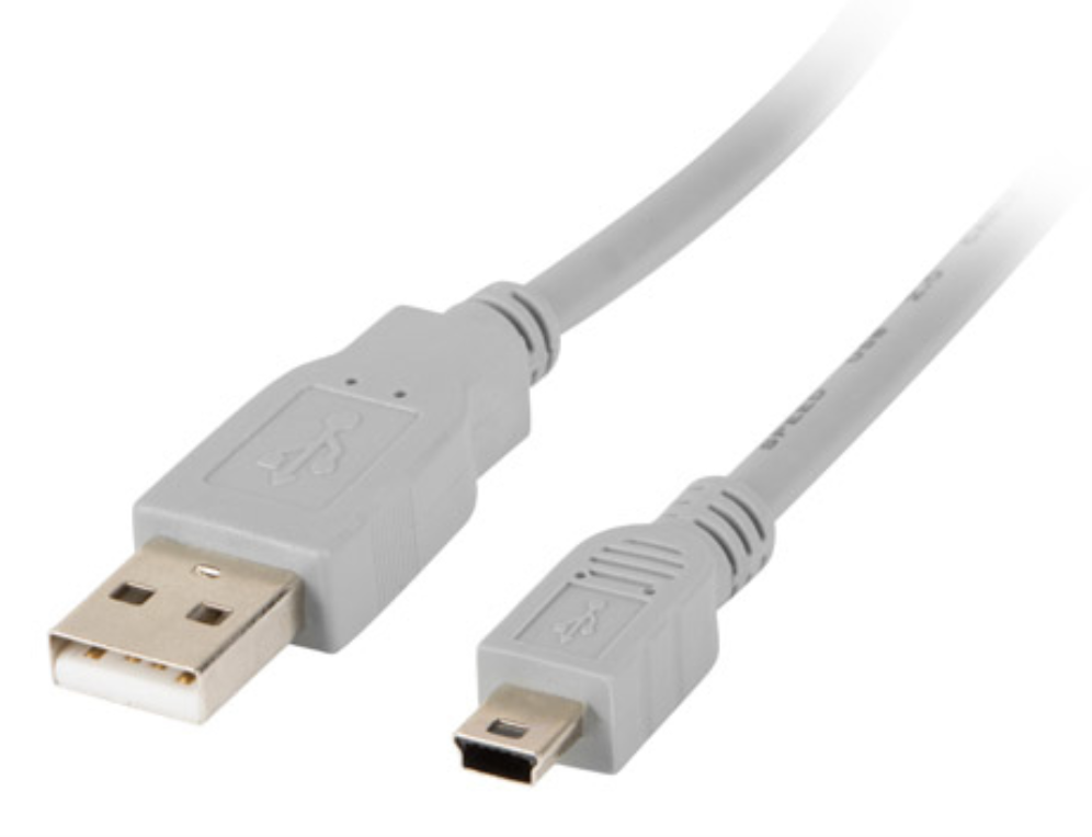 Lanberg CA-USBK-10CC-0018-S cable USB USB 2.0 1,8 m Mini-USB A USB A Gris