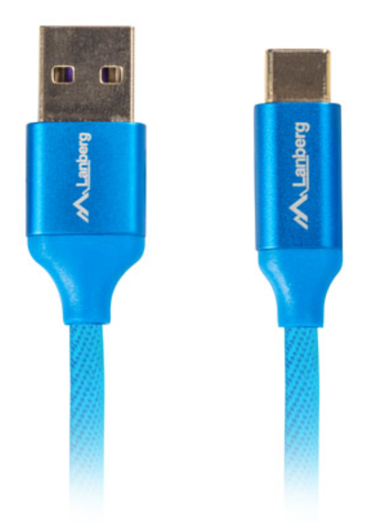 Lanberg CA-USBO-22CU-0018-BL cable USB USB 2.0 1,8 m USB A USB C Azul
