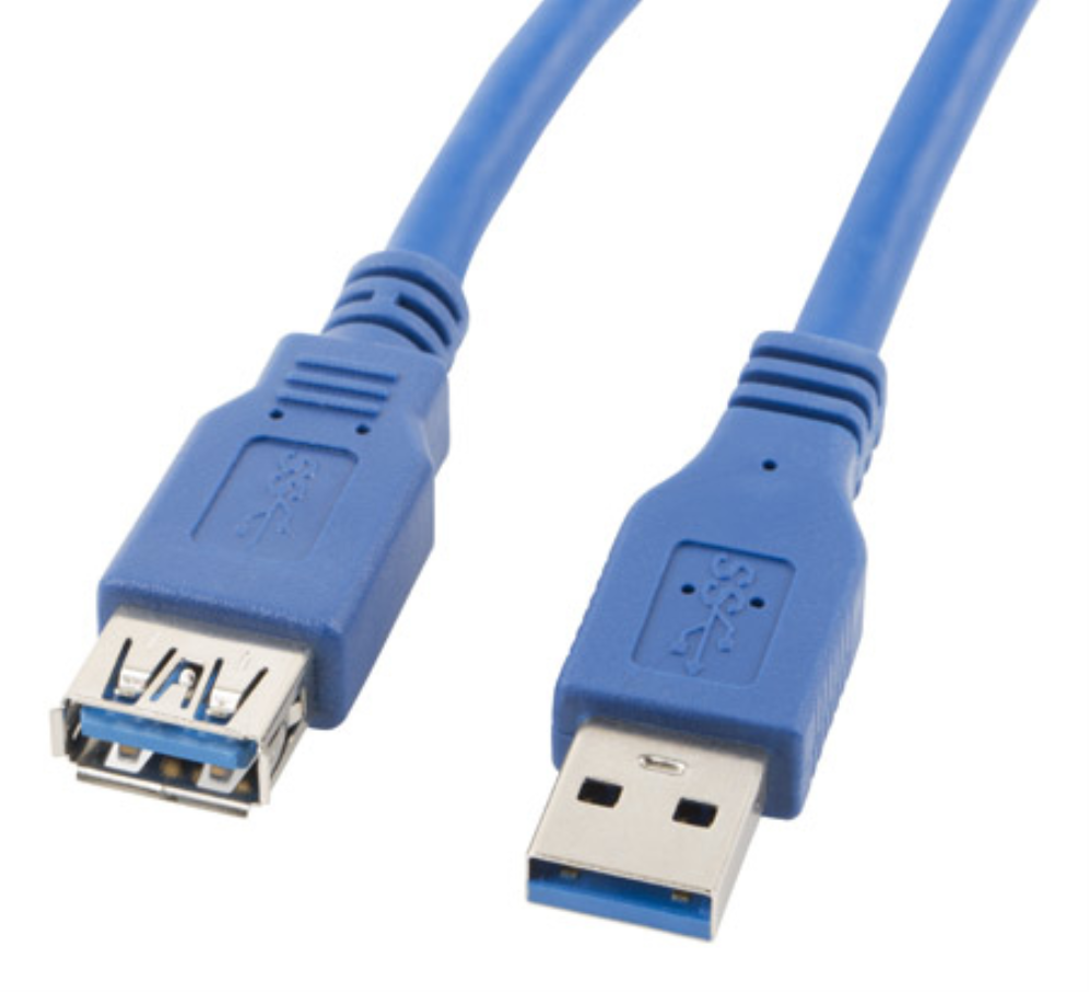Lanberg CA-US3E-10CC-0030-B cable USB 3 m USB A Azul