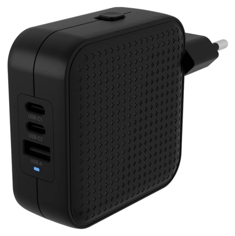 HYPER HJ1003BKWWGL cargador de dispositivo móvil Portátil, Smartphone, Tableta Negro Corriente alterna Carga rápida Interior