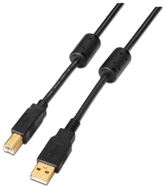 AISENS A101-0009 cable USB USB 2.0 2 m USB A USB B Negro