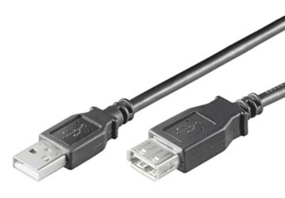 Ewent EC1012 cable USB 1,8 m USB 2.0 USB A Negro